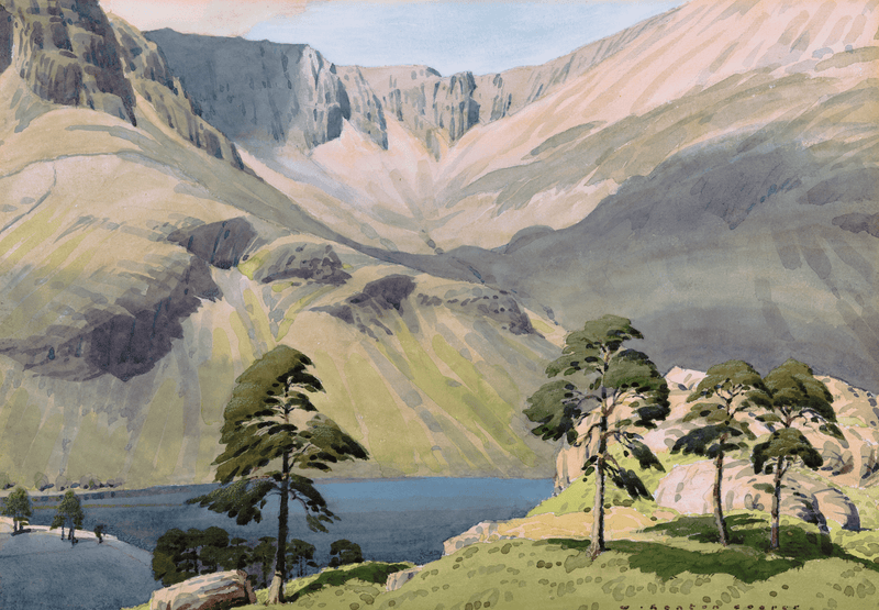 Buttermere and Burtness Combe by William Heaton Cooper R.I. (1903 - 1995)