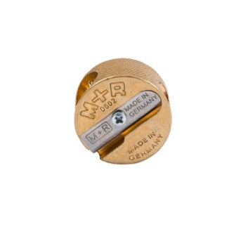 M R Brass Pencil Sharpener Circular Double