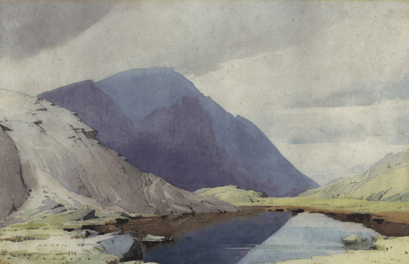 High Crag above Buttermere from Blackbeck Tarn by William Heaton Cooper R.I. (1903 - 1995)