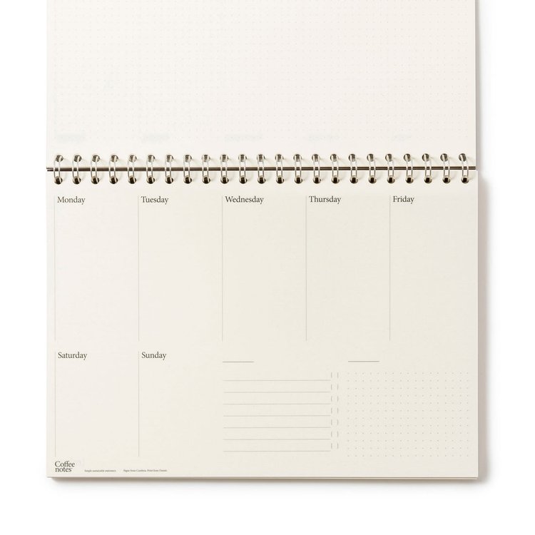 Coffee Notes Weekly Planner (7 Days)