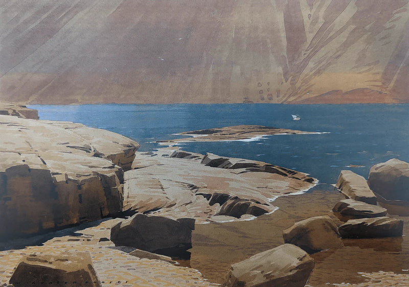 (Bespoke) The Rocky Shore of Wastwater 1972
