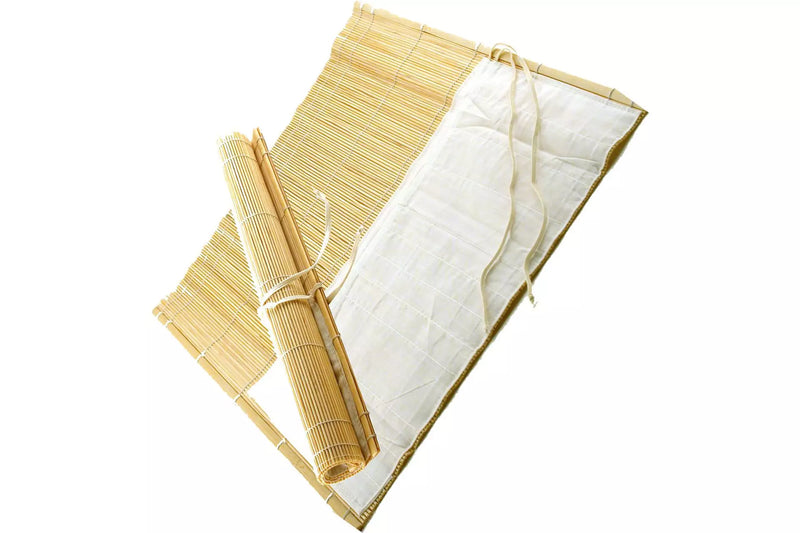 Bamboo Brush Roll with Cloth Pockets