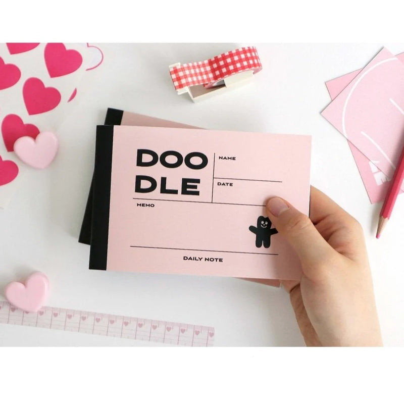 Iconic Doodle Daily Mini Notebook (Multiple Colours)