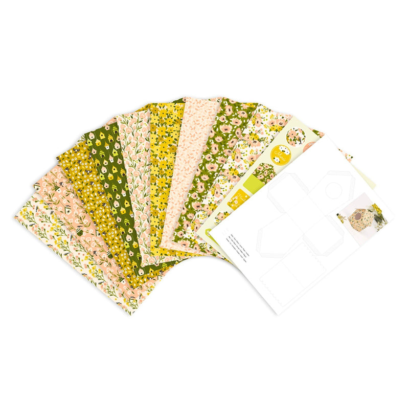 A4 Spring Multicolour Printed Paper Pad (20 Sheets)