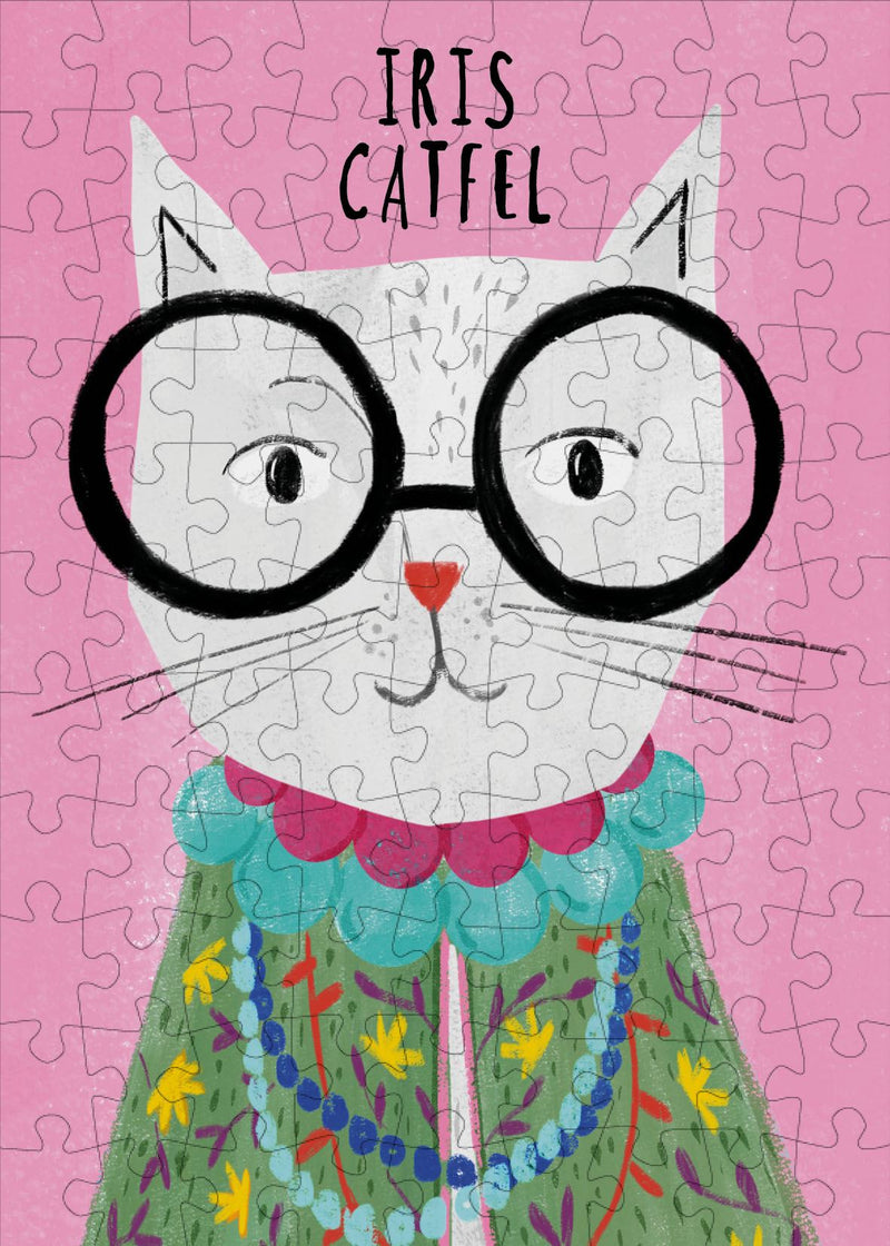 Iris Catfel 99 Piece Mini Jigsaw Puzzle