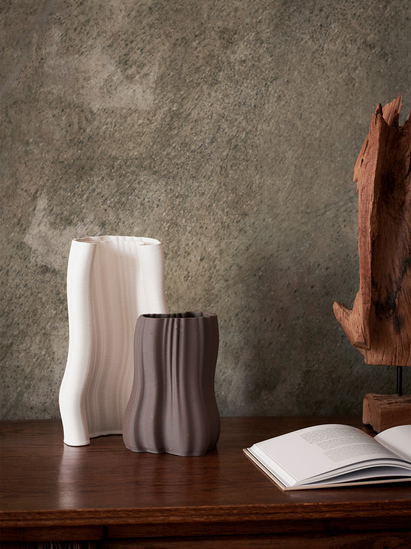Ferm Living Moire Vase - Off White