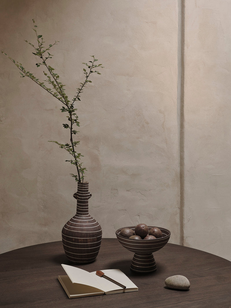 Ferm Living Brura Bowl - Coffee/White