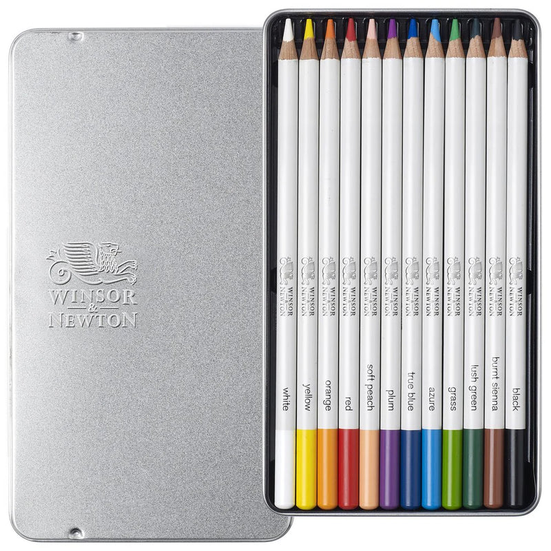 Winsor & Newton Watercolour Pencil Tin (Set of 12)