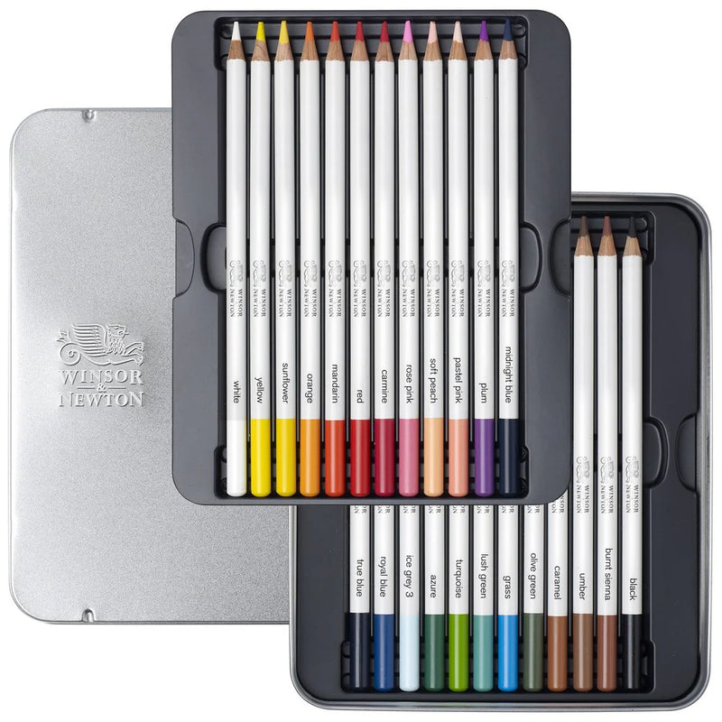 Winsor & Newton Watercolour Pencil Tin (Set of 24)