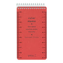 Midori Ruler Memo S Red