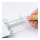 Midori Ruler Memo S Red