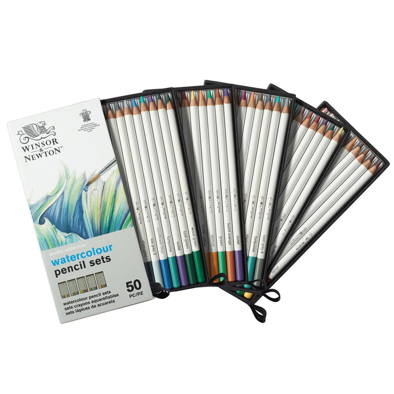 Winsor & Newton Studio Collection Watercolour Pencil Set (Set of 50)