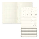 Midori Notebook Light A7 (Grid) (Pack of 3)