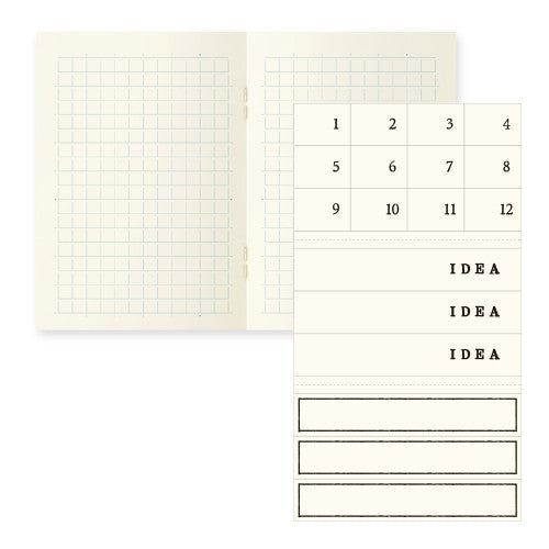Midori Notebook Light A7 (Grid) (Pack of 3)