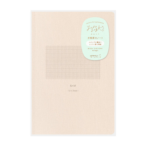 Midori Yuru Log Notebook <B6> Grid 2x2mm