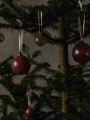 Glass Baubles Small Set of 3 Roseate Opaque