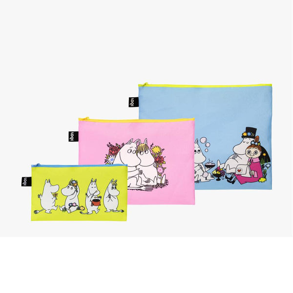 LOQI MOOMIN Together Zip Pocket