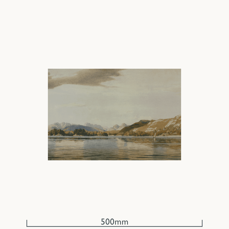 Windermere and Langdale Pikes from Low Wood by William Heaton Cooper R.I. (1903 - 1995)