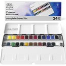 Winsor and Newton Cotman Complete Travel Tin (24 half pans)
