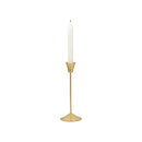 Ria Candle Holder , Brass Finish and Metal