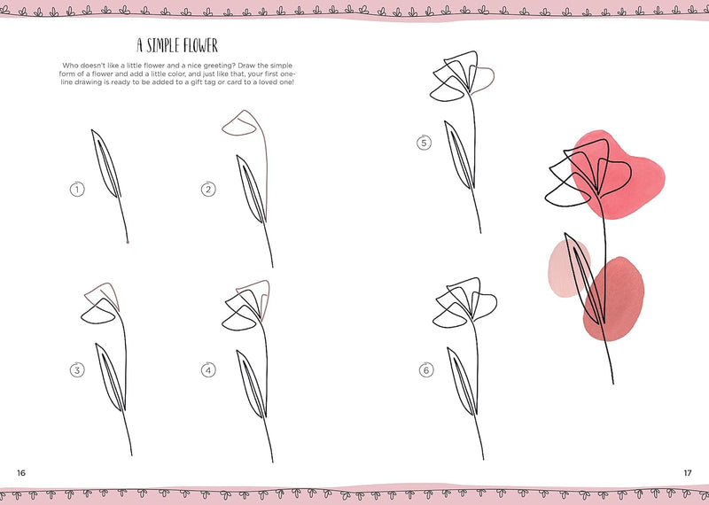 15-Minute Drawing: One-Line Drawing: Learn to draw florals, portraits, and more using a single line! (15-Minute Series) by Heinke Nied