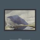 High Crag above Buttermere from Blackbeck Tarn by William Heaton Cooper R.I. (1903 - 1995)