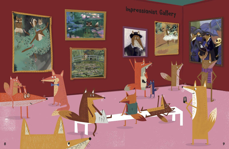 A Day at the Gallery: An Arty Animal Search Book Jam-packed with Facts by Nia Gould