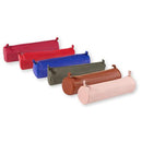 Rhodiarama Genuine Leather Round Pencil Case