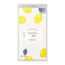 Midori Message Letter Pad Letterpress Lemon
