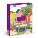 Galison Liberty Prospect Road – DIY 9 x 12 Paint by Number Kit with Iconic Liberty Print Art for Beginners and Experts Includes Paint and Brushes