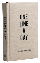 Canvas One Line a Day by Chronicle Books