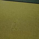 Ringbound Fabric Covered Sketchbook Moss Green - White Paper