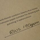 Ringbound Fabric Covered Sketchbook Forest Green - White Paper