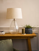 Laurell Clear Glass Table Lamp