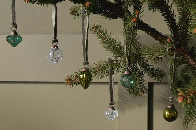 Adisa Bauble Jar - Mixed Green & Clear (Set of 16)