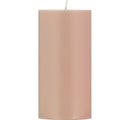 15 cm Tall Solid Old Rose Pillar Candle