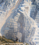 Cave Michelangelo, Carrara, 2013 - Original Painting by Julian Cooper (b. 1947)