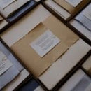 Deckle Edged Paper Box - Small Ivory