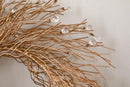 Danvi Glass Drop Wreath - Brass & Clear