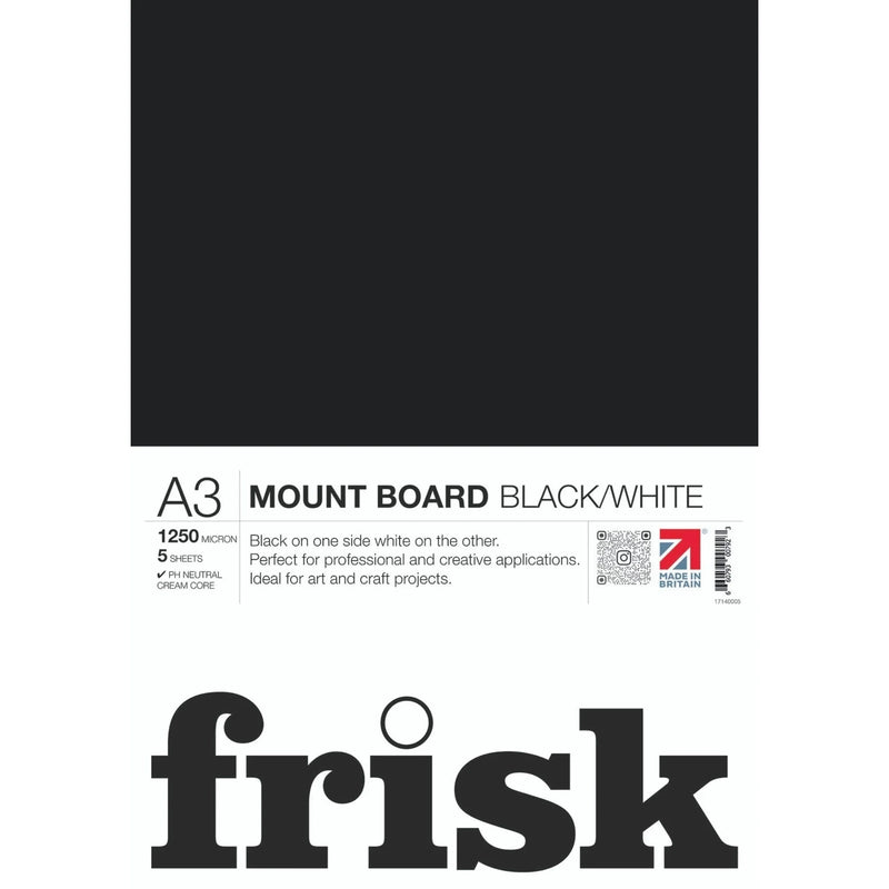 Frisk Dual Mounted Black / White A3 (Pack of 5)