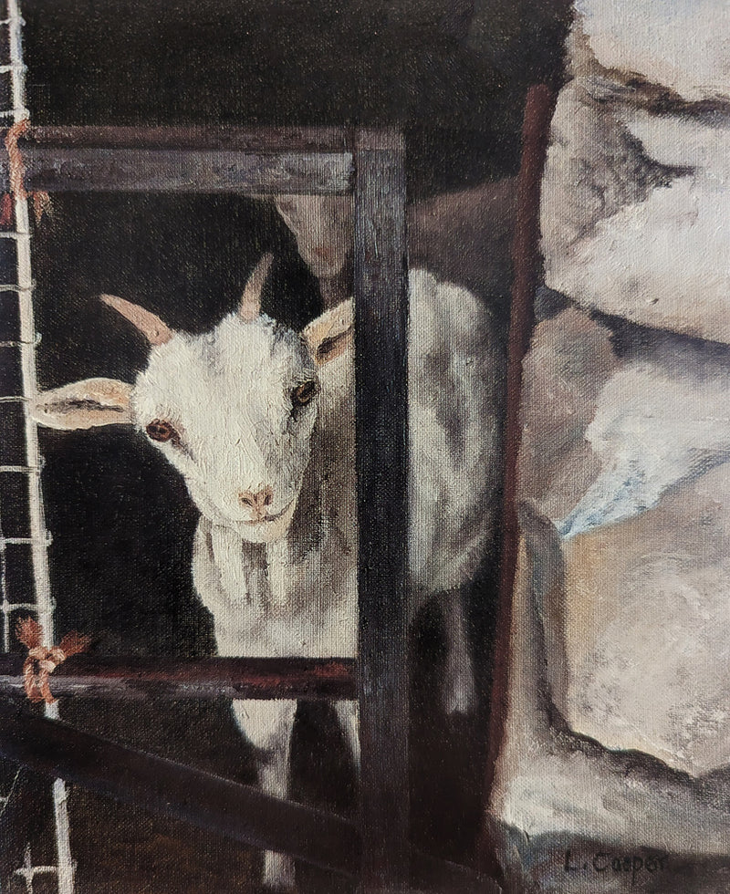 Goat from Round Hill Farm by Linda Cooper (née Ryle) (b. 1947)