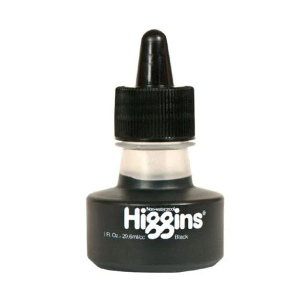 Higgins Black Pigmented Ink (Non Waterproof) 30ml