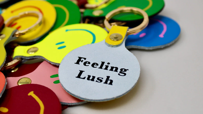 Feeling Lush Smilie Key Fob