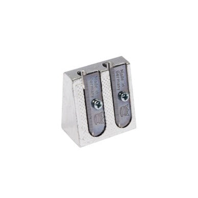 Silver Pencil Sharpener Metal Wedge (Double Hole)