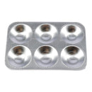 6 Well Aluminium Rectangular Palette