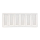 6 Well Slanted Rectangular Ceramic Palette