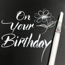 Kuretake Zig Cartoonist Brush Pen (White)