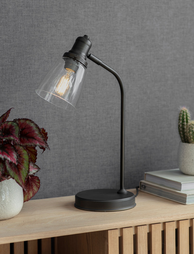 Hoxton Antique Bronze Dome Table Lamp