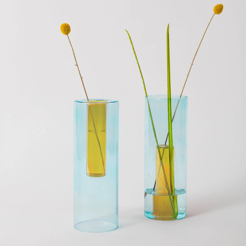 Reversible Glass Vase (Multiple Colours & Sizes)