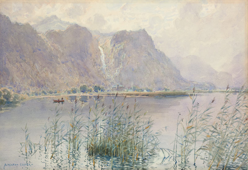 Lodore Falls, Derwentwater - Original Painting by Alfred Heaton Cooper (1863 - 1929)